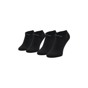 Calvin klein jeans women black stretch lace underwear paired with black ankle socks featuring subtle white branding on heel