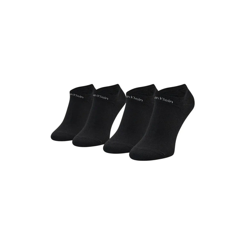 Calvin klein jeans women black stretch lace underwear paired with black ankle socks featuring subtle white branding on heel