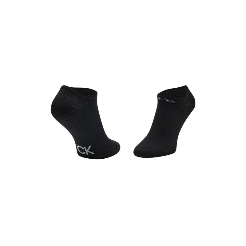 Black Calvin Klein ankle socks with a subtle white logo, complementing Calvin Klein Jeans women underwear black stretch lace