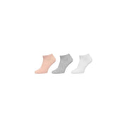 Calvin klein jeans women white cotton sneakers socks in ankle length with soft pastel pink heather gray and white colors