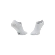 Calvin Klein Jeans women white cotton gripper sneaker socks featuring black logo branding no-show design