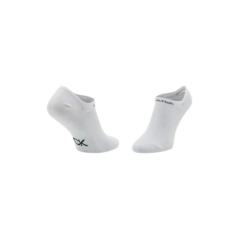 Calvin Klein Jeans women white cotton gripper sneaker socks featuring black logo branding no-show design