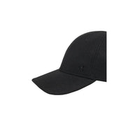 Black calvin klein men baseball cap with subtle textured polyester fabric and embroidered logo one size fits all