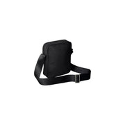 Calvin Klein men black nylon crossbody reporter bag with silver buckle and ribbed strap 16x20x6cm