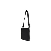 Calvin Klein men black polyurethane crossbody shoulder bag with sleek minimalist design and adjustable strap 19x21x4 cm