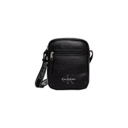 Calvin Klein men bold logo webbing reporter bag in blue with sleek minimalist design and subtle front logo