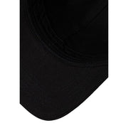 Calvin Klein men monologo black trucker cap with stitched seams cotton material and curved brim for casual wear