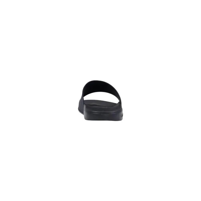 Calvin klein men slippers black polyurethane slide sandal with simple minimalist design