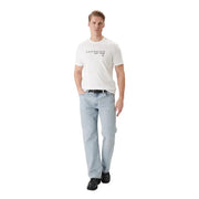 Calvin Klein men t shirt white cotton round neck with black calvin klein est 1968 logo and ck emblem on chest