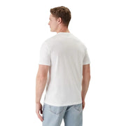 Calvin Klein men t shirt white cotton crew neck short sleeve casual wear front view