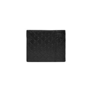 Calvin Klein men wallet in black leather with embossed diamond-patterned design for elegant style and durability