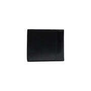 Calvin Klein men wallet in black leather with sleek minimalist design and precise edge stitching