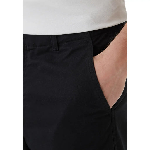 Calvin klein mens black cotton trousers featuring a clean tailored fit in chino style pants