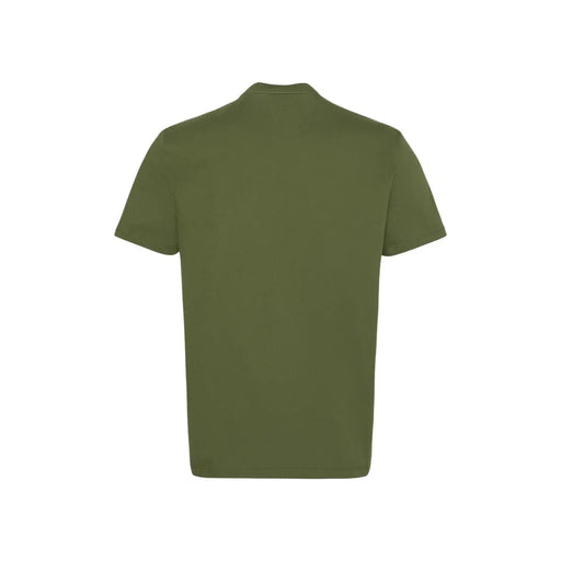 Calvin Klein mens olive green short-sleeved cotton t shirt with classic crew neck