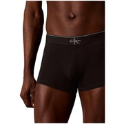 Black calvin klein underwear men boxer briefs with white logo waistband designed for comfort and style