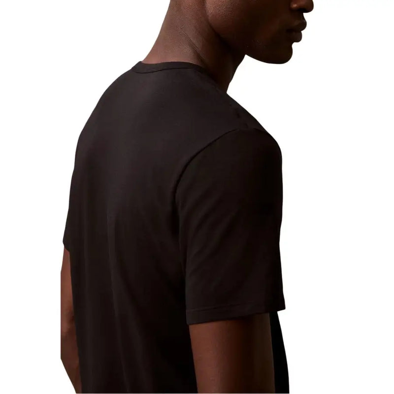 Calvin Klein underwear men short-sleeved black crew neck t-shirt made from comfortable material for everyday wear