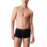 Black Calvin Klein men underwear boxer briefs with a white logo band designed for comfort and daily wear