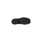 Black rubber sole with a chunky ribbed tread on calvin klein women leather sneakers black