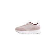 Calvin Klein women’s lilac leather sneakers in blush pink suede