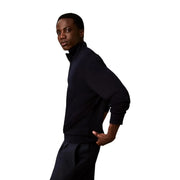 Calvin Klein Schwarzer Wollpullover für Herren mit elegantem, minimalistischem Design und Rollkragen, Vorderansicht