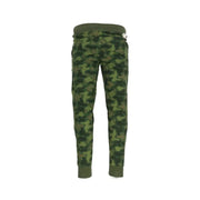 Camouflage-patterned sweatpants with patches for casual and streetwear style