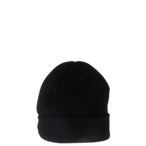 Champion women’s black fleece beanie with folded cuff suitable for fall and winter wear