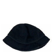 Champion women’s black bucket hat with a soft plush fabric finish from fall winter collection