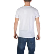 Ciao sportswear men t shirt white cotton round neck crew neck short sleeve casual wear front view