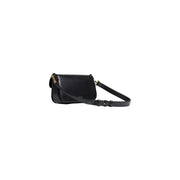 Coccinelle black leather crossbody bag with gold-tone hardware adjustable strap and inside pocket