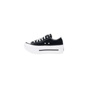 Converse black Chuck Taylor platform sneaker with white laces