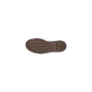 Brown rubber sole with white sidewall and classic diamond tread pattern on converse women fabric platform sneakers white