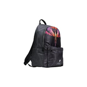 County of Milan men black nylon rucksack 38x42x15 cm with vibrant colorful wing design on the front
