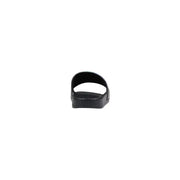 County of Milan men black synthetic slippers with smooth strap and textured sole for comfortable casual wear