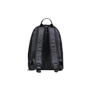 Black nylon county of milan men rucksack with padded shoulder straps and top handle 38x42x15 cm