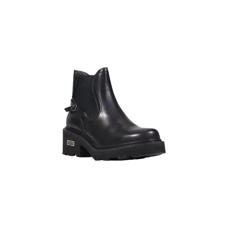 Cult Women Black Leather Ankle Boots Fall Winter