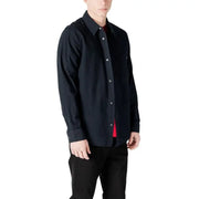 Dark button-down shirt displayed in the Mens Dark Button Down Shirt product image