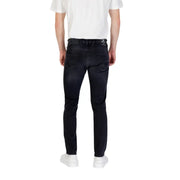 Dark wash slim-fit jeans displayed in the product image for stylish men’s fashion