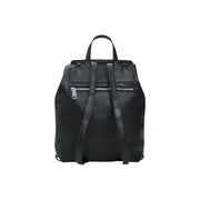 Desigual black leather convertible handbag rucksack with two zippers top handle and multiple pockets