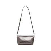 Metallic silver shoulder bag with adjustable strap from Desigual for women in fall winter collection