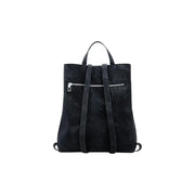 Black leather backpack with top handle and shoulder straps for Desigual Women Fall Winter Bag