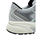 Diadora Graue Herren-Sneaker Mythos Star aus Lederimitat mit grau-weißem Mesh-Obermaterial und griffiger, strukturierter Sohle