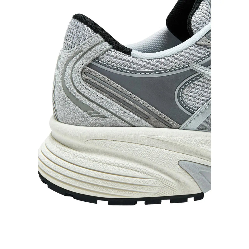 Diadora Graue Herren-Sneaker Mythos Star aus Lederimitat mit grau-weißem Mesh-Obermaterial und griffiger, strukturierter Sohle