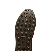Braune Gummisohle mit runden Stollen und diadora eingeprägtes Logo diadora Herren-Sneaker, blaues Leder, Rallye-Wachsschuhe