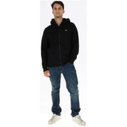 Dickies Schwarzer Herren-Hoodie aus Baumwolle mit Reißverschluss und kleinem, gesticktem Logo auf der linken Brust