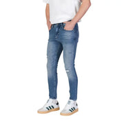 Distressed blue denim jeans from Antony Morato Light Blue Men Jeans Spring Summer collection