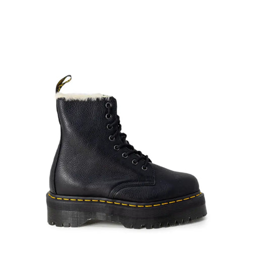 Dr. Martens black leather womens ankle boots