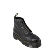 Schwarze Leder-Ankle-Boots für Damen von Dr. Martens, von hinten gezeigt, mit elegantem Design