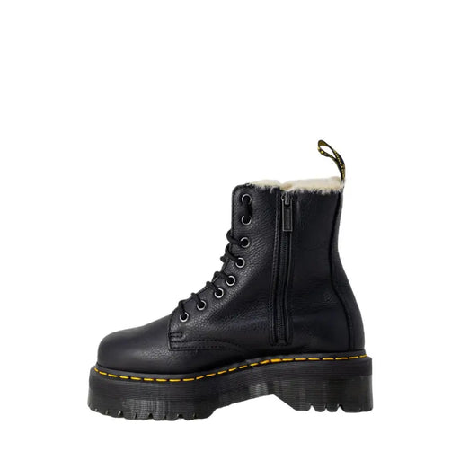 Dr. Martens black leather ankle boots for women