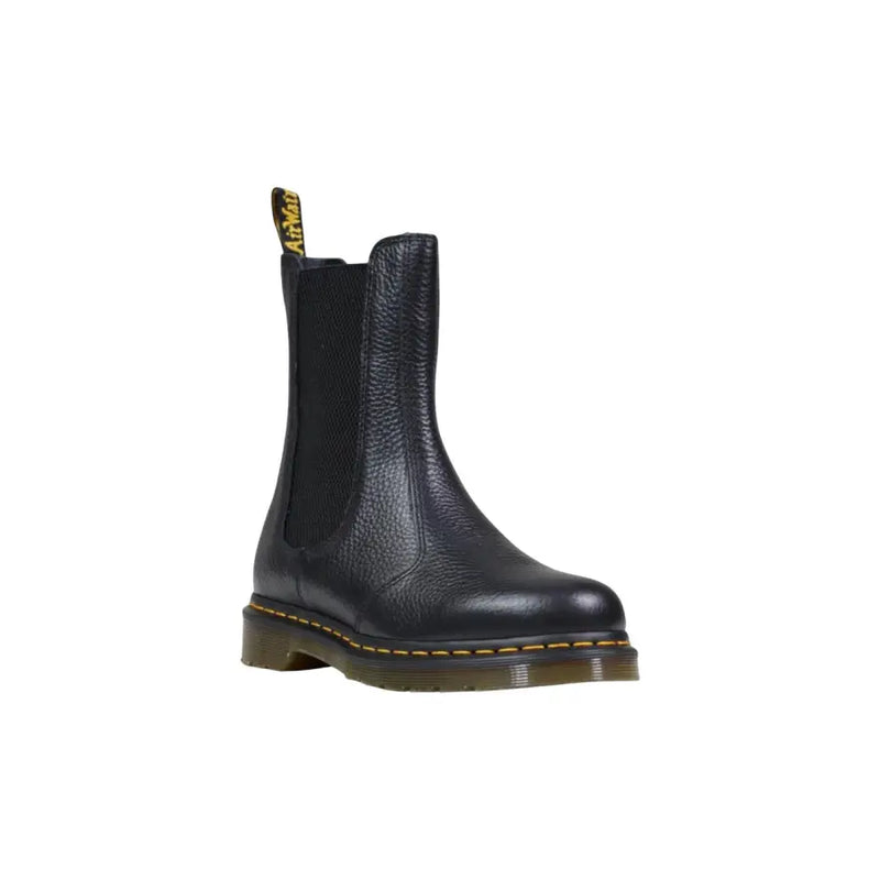 Dr. Martens black pebbled leather womens ankle boots