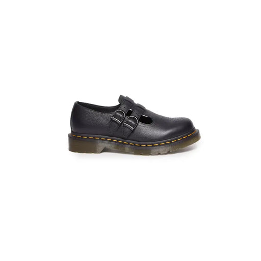 Dr. Martens black leather slip-on shoes size 3